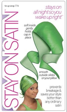 stay on satin tie up wrap