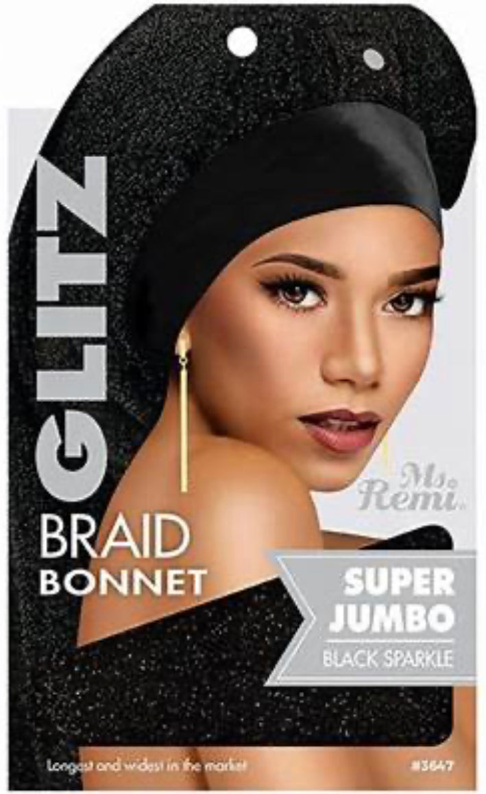 Ms Remi GLITZ Braid Bonnet - Super Jumbo
