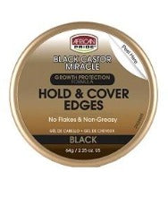 African Pride Black Castor Miracle Hold & Cover Edges - 2.25oz