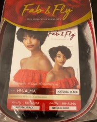 Outre Fab & Fly 100% Unprocessed Human Hair- Natural Black