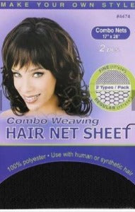 Annie Ms. Remi Hair Net Sheet Combo - Weaving Hair Net