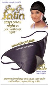 Stay on Satin Tie String Triangle 