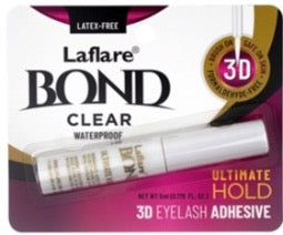 LaFlare 3D Eyelash Adhesive - Ultimate Hold 0.176 oz [Clear and Black]